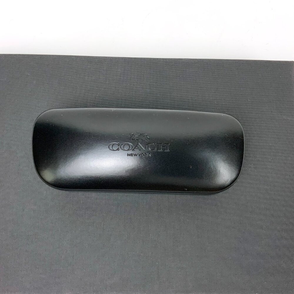 COACH Black Leather Hard Eye Glass Case